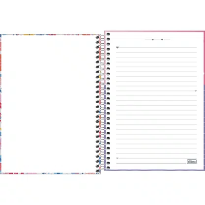 Caderno 1/4 Feminino 200 Folhas Azul D+ Tilibra