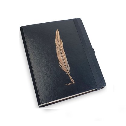 Caderno Argolado Planner Colegial 150fls Noir Otima