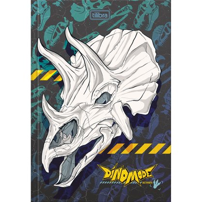 Caderno Brochura 1/4 Capa Dura 80 Folhas Branco Raptor Tilibra