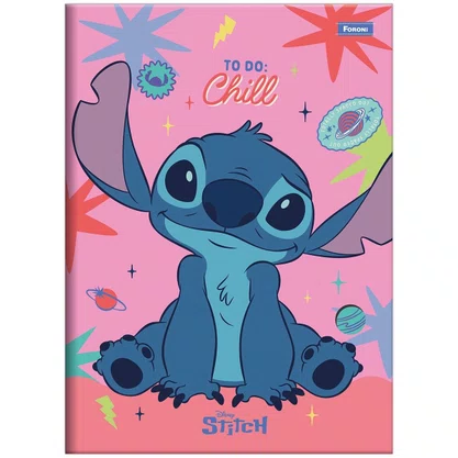 Caderno Brochura CD 1/4 Stitch Sortido 80 Folhas Foroni