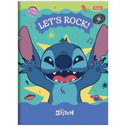 Caderno Brochura CD 1/4 Stitch Sortido 80 Folhas Foroni