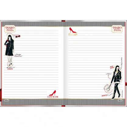 Caderno Brochura Colegial 80 Fls Ouro O Diabo Veste Prada Tilibra
