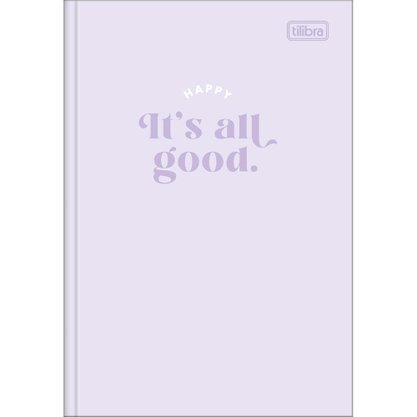 Caderno Brochura Univ CD 80fls Lilás Pastel Happy Tilibra