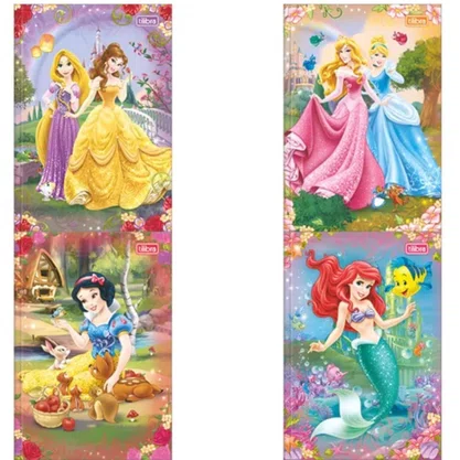 Caderno Broch Univ CD 80Fls Cinderela Princesas Tilibra