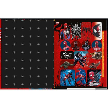 Caderno Broch Univ CD 80Fls Miles Spider Man Game Tilibra