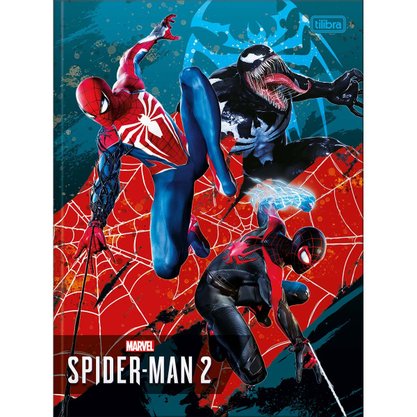 Caderno Brochura Universitário Capa Dura 80 Folhas Colorido Peter Miles Venom Spider Man Game Tilibra Caderno Brochura Universitário Capa Dura 80 Folhas Colorido Peter Miles Venom Spider Man Game Tilibra