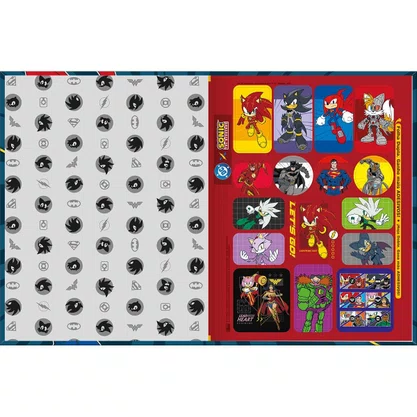 Caderno Broch Univ CD 80 Fls Colorido Sonic Tilibra