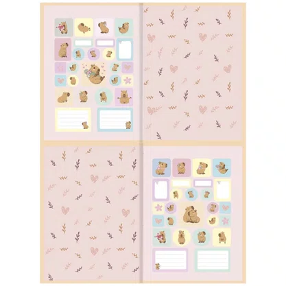 Caderno Broch CD Capivara Capycuties 80Fls Animativa