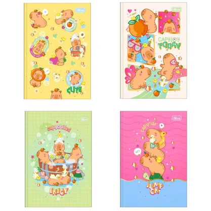 Caderno Broch Capivara CapyChilled 80Fls Tilibra