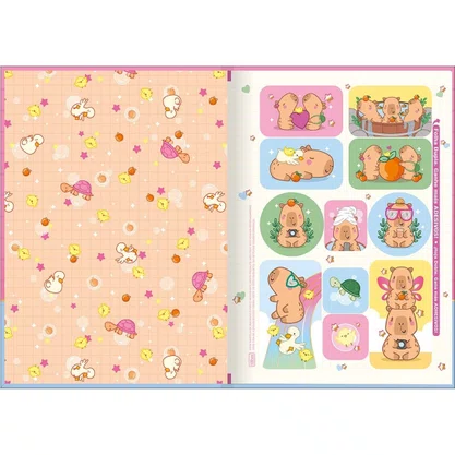 Caderno Broch Capivara CapyChilled 80Fls Tilibra