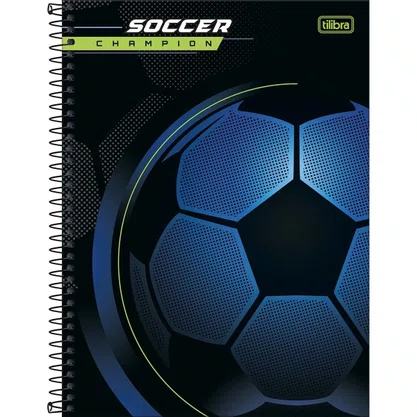 Caderno Broch Score Soccer Futebol Champion 160Fls Tilibra