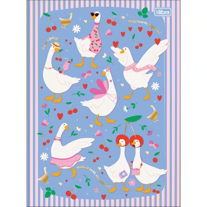 Caderno Brocurão Universitário Capa Dura 80 Folhas Azul Cindy Tilibra