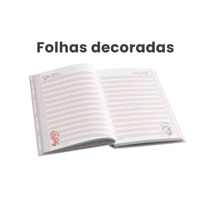 Caderno Capa Dura Colegial Moranguinho Vermelho 160 Fls Animativa