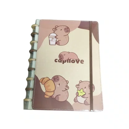 Caderno CD Disco Unidade Sortido Capivara Skypaper