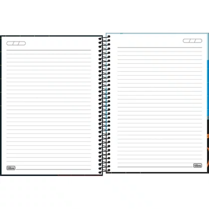 Caderno CD Universitário Rádio Flip+ Masculino 200 Folhas Tilibra