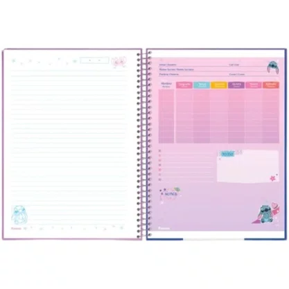 Caderno CD Universitário Stitch Sortido 80 Folhas Foroni