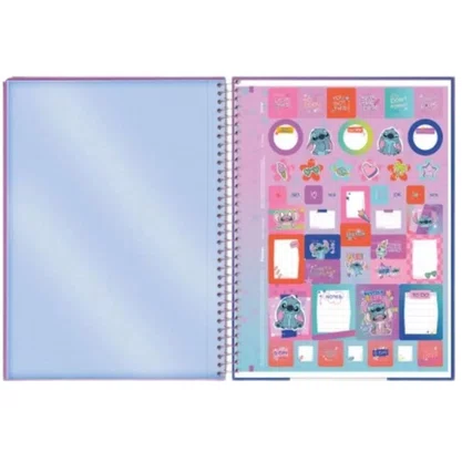 Caderno CD Universitário Stitch Sortido 80 Folhas Foroni
