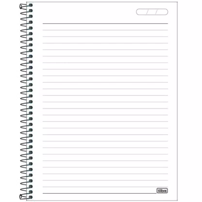 Caderno Colegial Capa Dura Preto 160 Fls Zip Tilibra