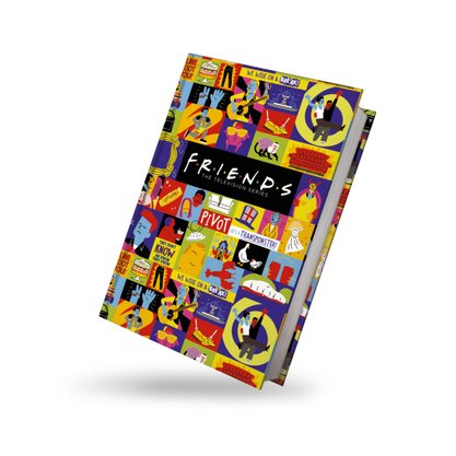 Caderno Colegial Friends 160 Folhas Colorido Diversos Animativa