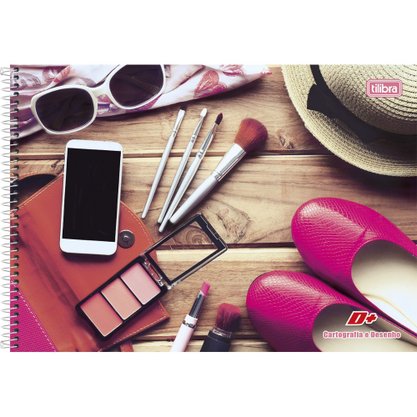 Caderno De Desenho CD 96fls Maquiagem D+ Tilibra