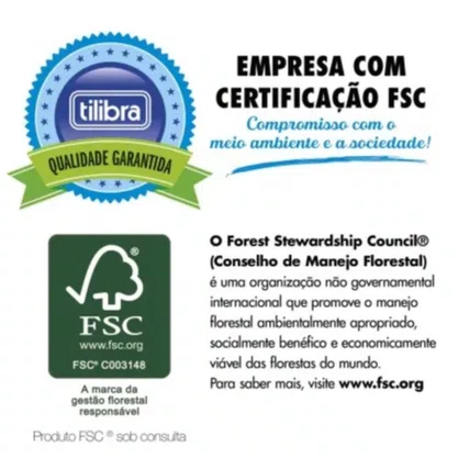 Caderno Desenho Pepper Preto S/ Margem 80 Fls Tilibra