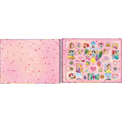Caderno Desenho Esp CD 80Fls Bela Rapunzel Princesas Tilibra