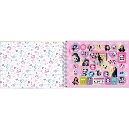 Caderno Desenho Esp CD 80 Fls Azul Luluca Tilibra