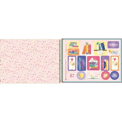 Caderno Desenho Esp CD S/ Margem 80Fls Bookland Tilibra