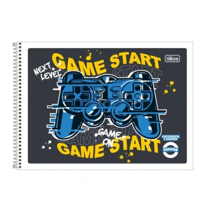 Caderno Desenho Esp Capa Flex 96Fls Sortido Pepper Tilibra