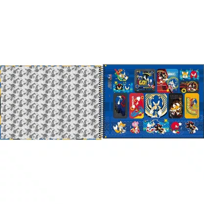 Caderno Desenho Sonic Personagens 80Fls Tilibra