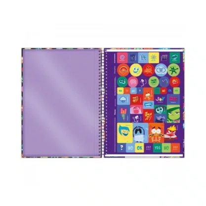 Caderno Espiral Capa Dura 80 Fls Preto Divertidamente 2 Foroni