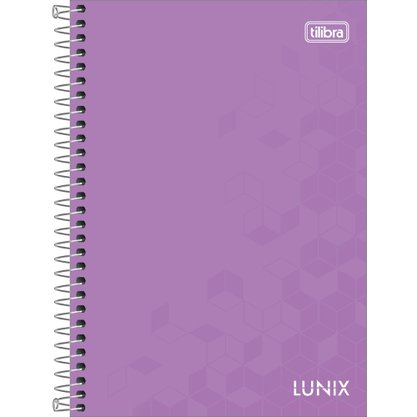 Caderno Espiral Colegial CD 160fls Roxo Lunix Tilibra