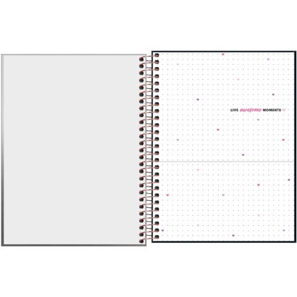 Caderno Esp Coleg 80fls Metalizado Lilás West Village