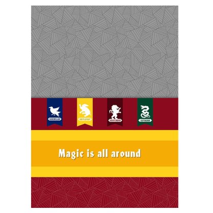 Caderno Espiral Univ CD 96fls Marrom Harry Potter Jandaia