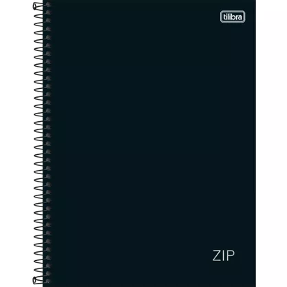 Caderno Espiral Univ CD 240fls Preto Zip Tilibra