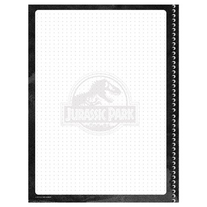 Caderno Espiral Universitário 160 Fls Marrom Jurassic Park Animativa