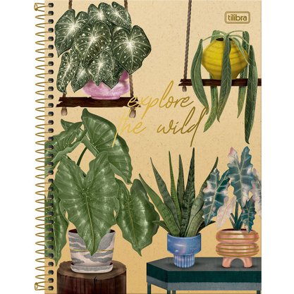 Caderno Espiral Universitário Capa Dura 160 Fls Amarelo Naturalis Tilibra