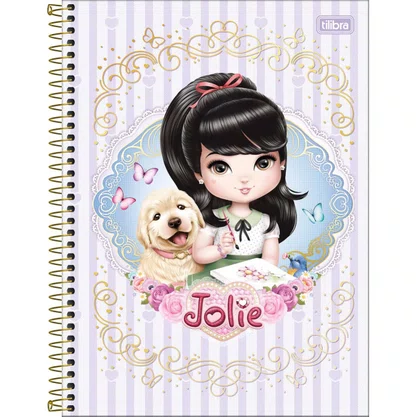Caderno Espiral Universitário Capa Dura 160 Fls Azul Jolie Tilibra