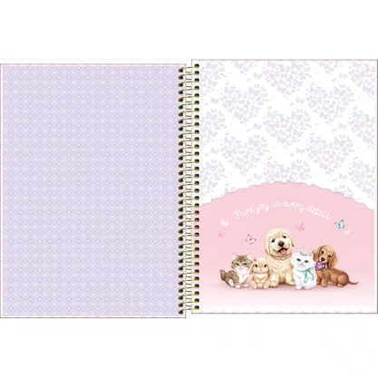 Caderno Espiral Universitário Capa Dura 160 Fls Azul Jolie Tilibra