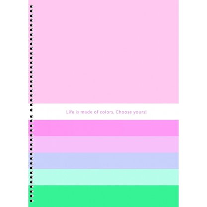 Caderno Espiral Universitário Capa Dura 160 Fls Colorido Small Steps Mulher São Domingos