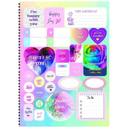 Caderno Espiral Universitário Capa Dura 160 Fls Colorido Small Steps Mulher São Domingos
