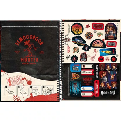 Caderno Esp Univ CD 160Fls Stranger Things Tilibra