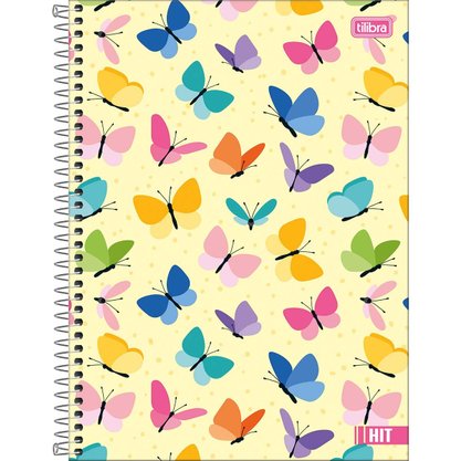 Caderno Esp Univ CD 320Fls Borboleta HIT Tilibra