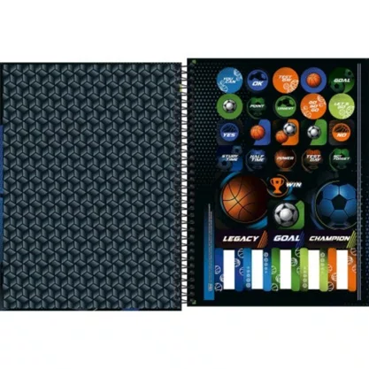 Caderno Esp Univ CD 320 Fls Laranja Score Tilibra