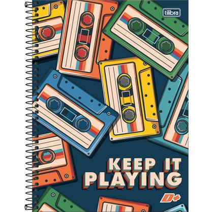 Caderno Espiral Universitário Capa Dura 320 Folhas Playing D+ Tilibra
