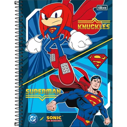 Caderno Espiral Universitário Capa Dura 80 Folhas Colorido Sonic Tilibra