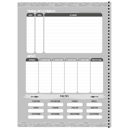 Caderno Espiral Univ CD 80fls Kurama Naruto São Domingos