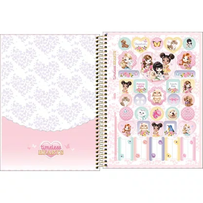 Caderno Espiral Universitário Capa Dura 80 Folhas Lilás Jolie Tilibra