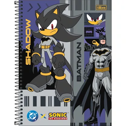 Caderno Espiral Universitário Capa Dura 80 Folhas Preto Shadow Sonic Tilibra