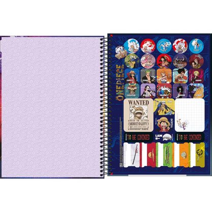 Caderno Esp Univ CD 80 Fls Verde Zoro One Piece Tilibra